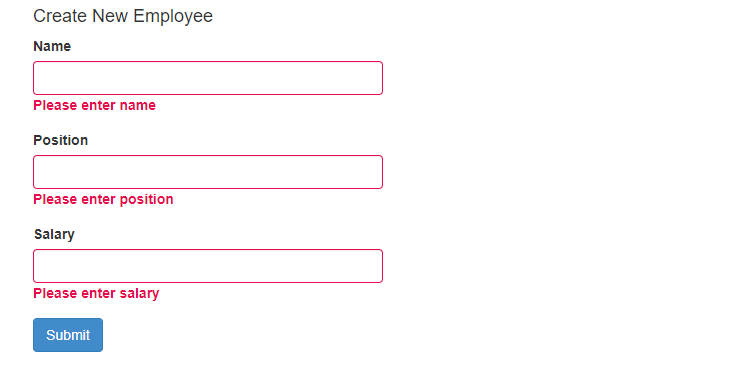 Validation Message And Validation Summary In ASP.NET MVC